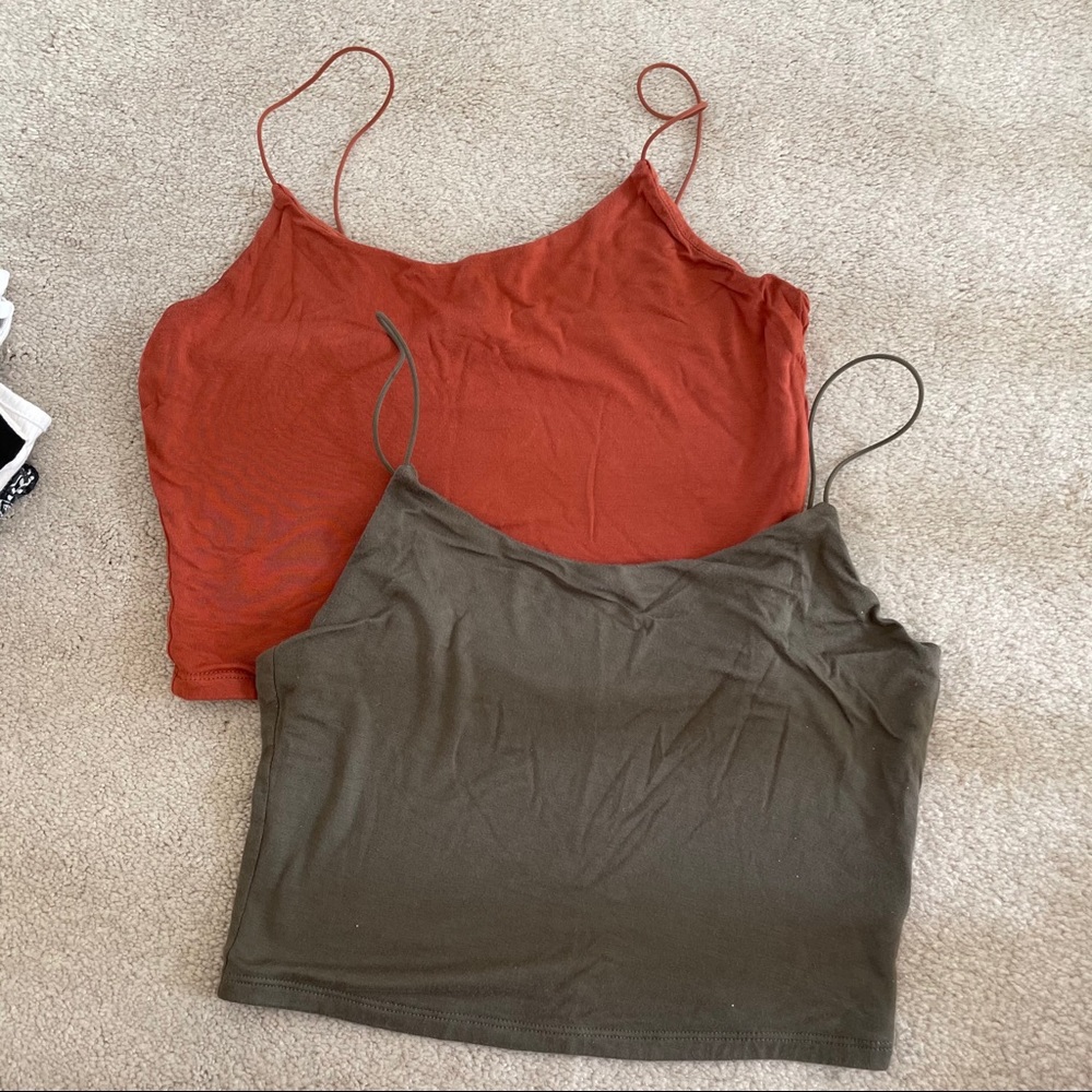 set of Garage crop tanks